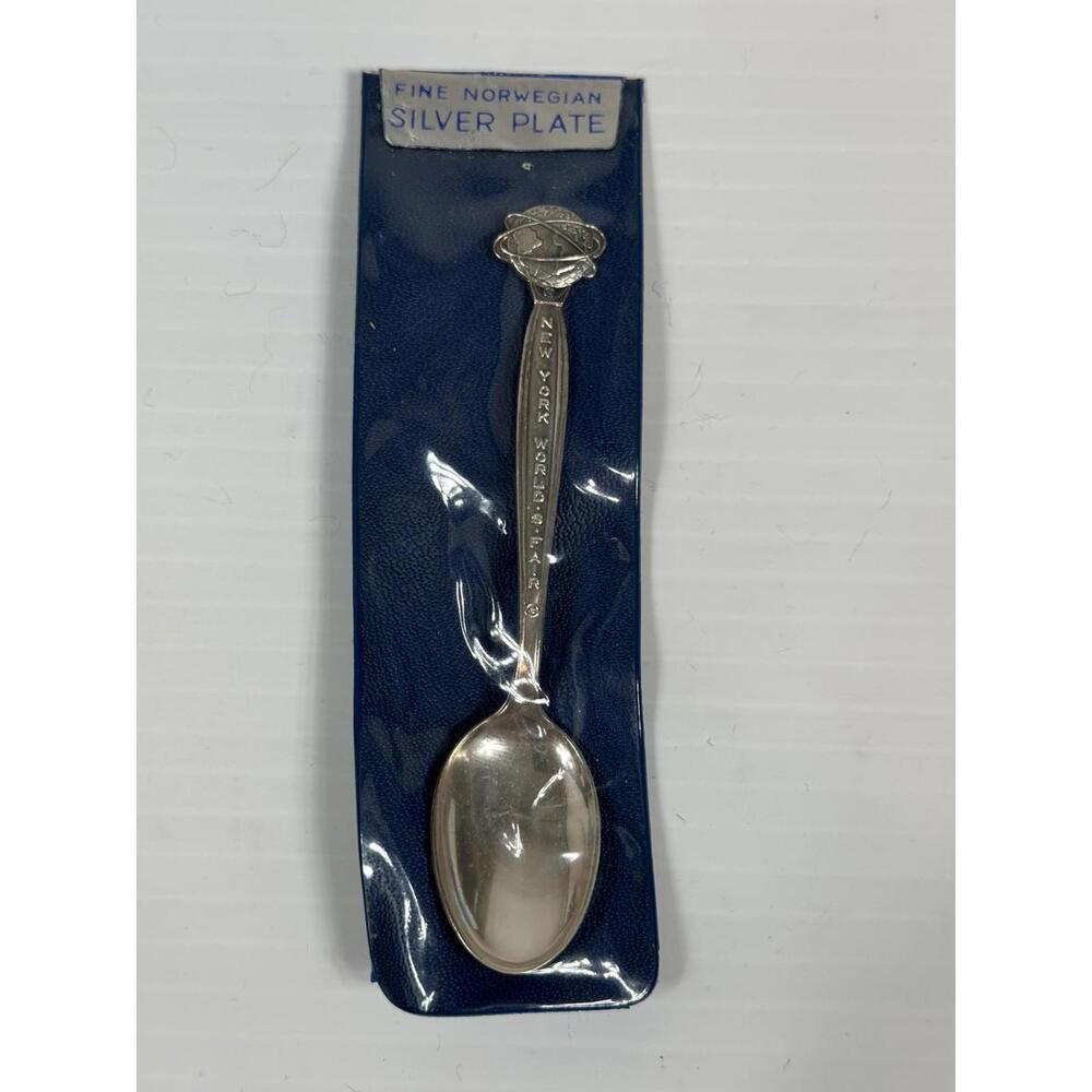 VTG Th Marthinsen Norway 1964 65 New York Worlds Fair Spoon 4" Demitasse